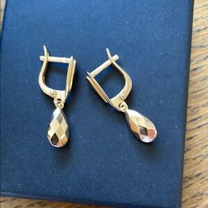 14k Rose Gold Drop Earrings
